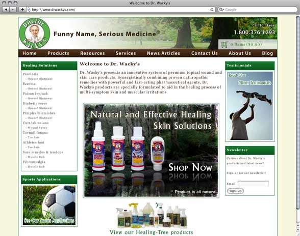 Dr. Wackys natural skin solutions